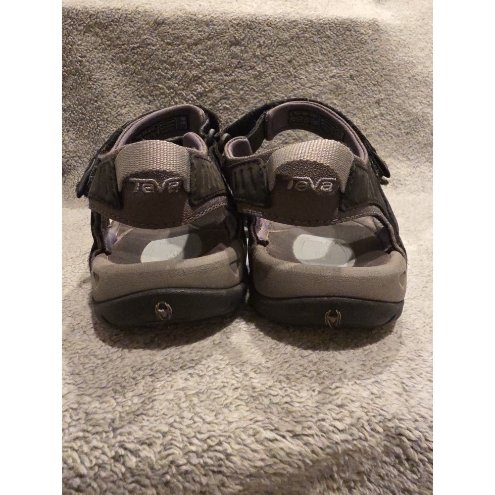 Teva Womens 8‎ Black Sandals Spider Rubber  Comfort Shoe - Picture 3 of 5